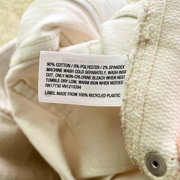 Isabel Maternity Ingrid & Isabel Cream Midi Shorts Size 10 Stretch 36" Waist - Picture 10 of 10